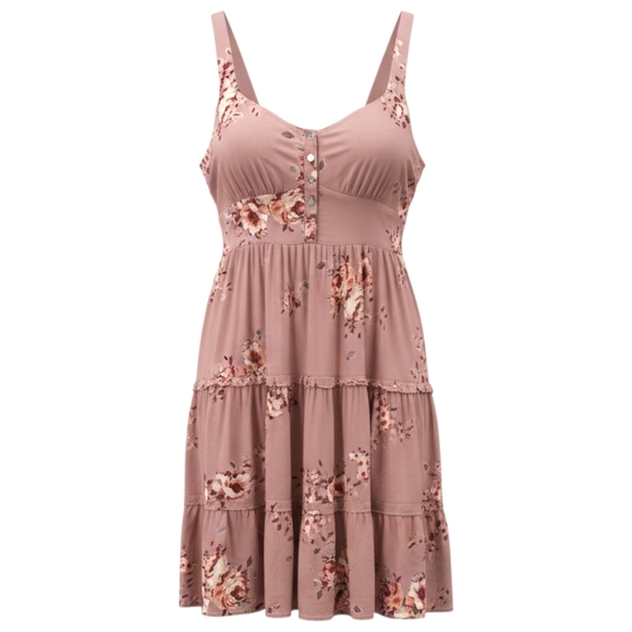 Lucky Brand Floral Mini Dress Size Large EUC - Picture 3 of 10